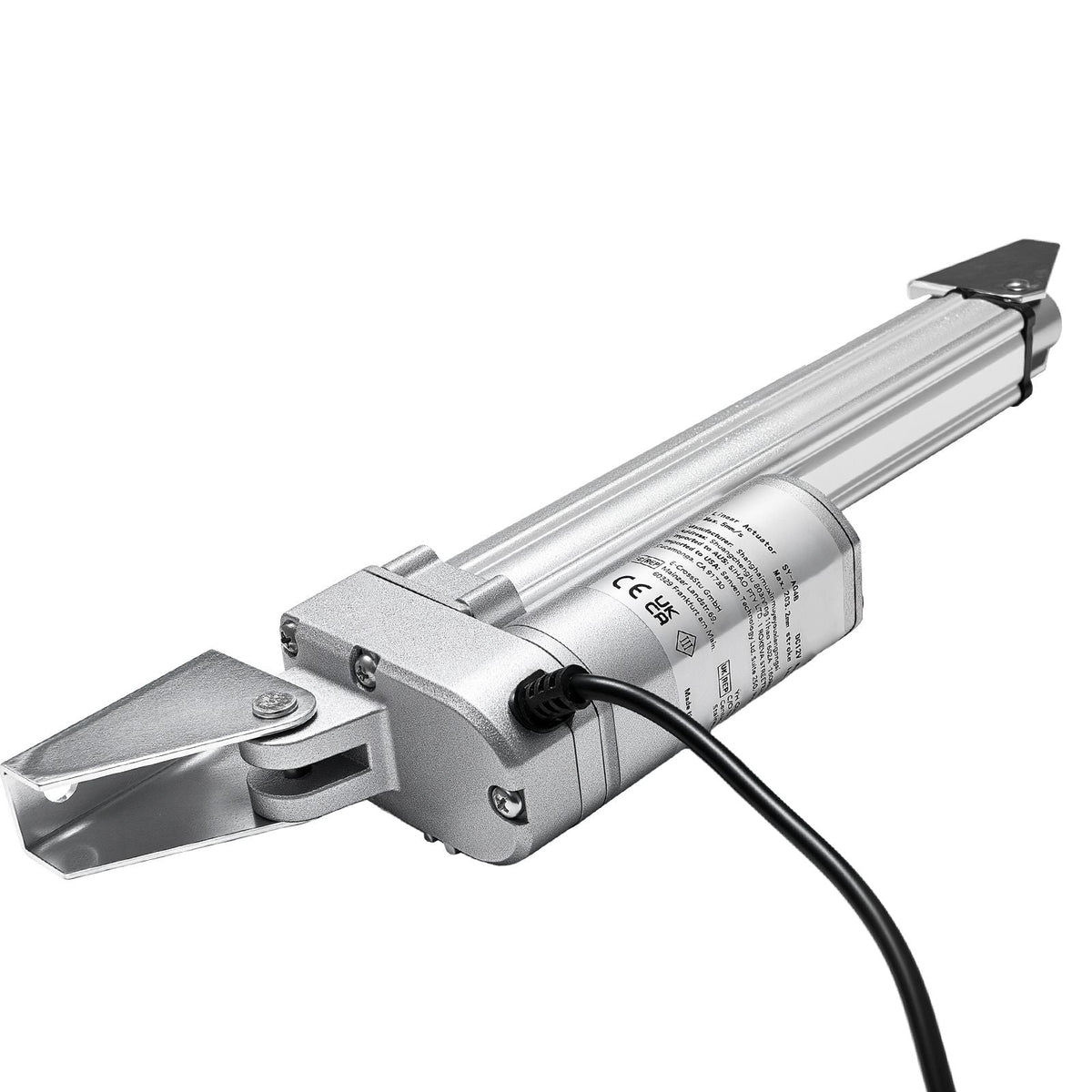 12V Linear Actuator, 4 Inch IP65 Waterproof Linear Actuator, 675lbs/3000N 0.2"/s Motion Actuators with Mounting Brackets for Outdoor Use