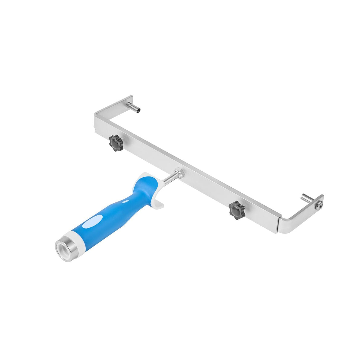 18 Inch Paint Roller Frame, 12-18 in Adjustable Frame with Marked Scale, Lightweight Painting Supplies for Wall House Homes, Metal Roller Tool for Large-Scale Painting Projects, Blue & Silver