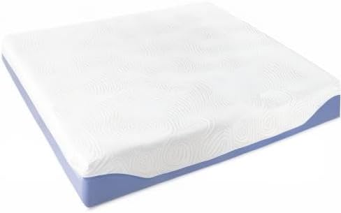 Mellow 8 Inch Cooling Gel-Infused Memory Foam Bed Mattress, Medium Firm Sleep and Breathable Fabric Cover, King , Mattress In A Box