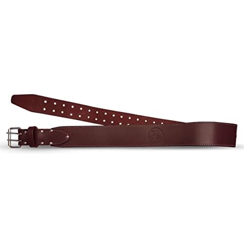 20-209 2.5in. Heavy Duty Ranger Style Leather Work Belt, Brown