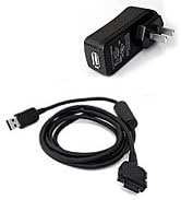 BoxWave Cable Bundle Compatible with Vodafone v1240 - DirectSync - Wall Charger Bundle Charge and Sync Cable Bundle - US Outlet Plug