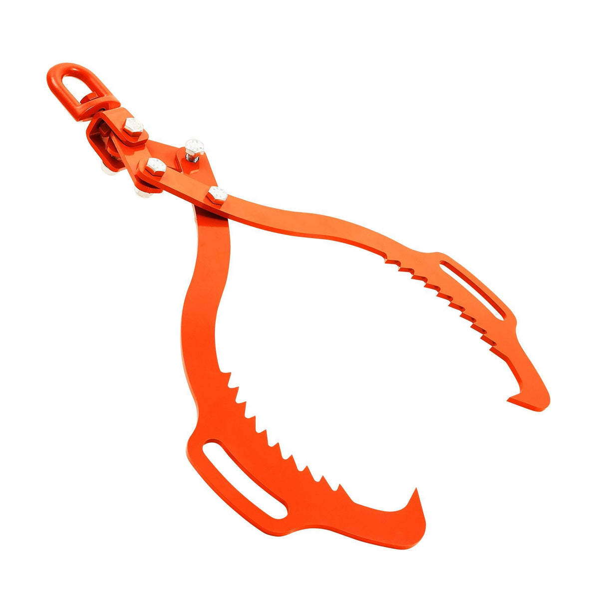 28in Log Lifting Tongs, 2-Claw Log Tongs, Heavy Duty Steel Log Grapple, 1100LBS Lifting Capacity, Swivel Log Graper Timber, Eagle Claw Design, Log Skidding Tongs for Trucks, Tractors, Forklifts