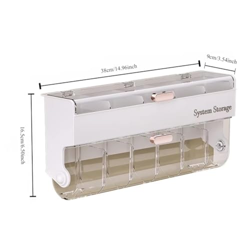Wall-Mounted Sock Storage Box - Space-Saving Underwear Organizer for Wardrobe, Bedroom Panties, Data Cable Container A