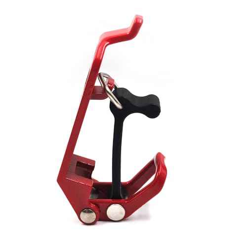 (8 Pack) Shovel Mount for Roof Rack, Metal Rubber Clamp Wall Mounting Brackets, Axe Holder Clamp Mount Kit for Roof Rack Truck Boats Military Equipment and Tools, Red