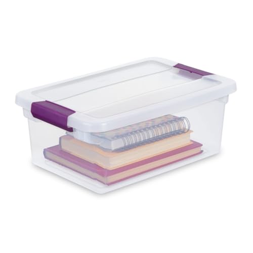 Sterilite 24-Pack ClearView Latch Box, Stackable Storage Organizer Bins for Home, 15 Quart - size: 24 Pack, style: 15 Quart