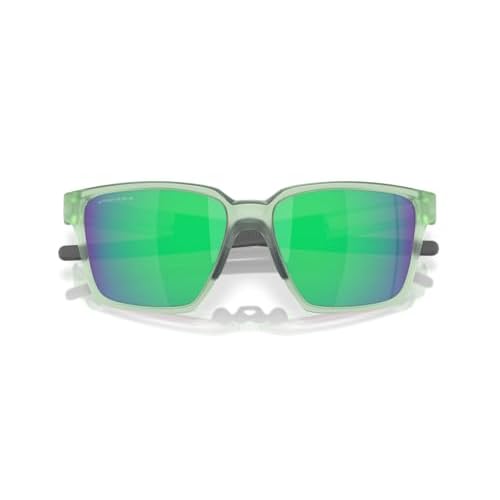 Oakley OO9430 Actuator Square Rectangular Sunglasses, Matte Transparent Jade/Prizm Jade, 57 mm