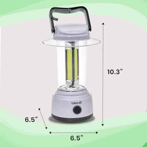 LitezAll LED Lanterns for Power Outages, Brightest Lantern 2000 Lumens - Battery Powered Light Emitting Diode Lantern for Emergency and Camping
