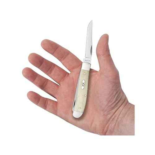 Case Cutlery CA13313: Mini Trapper Natural Bone