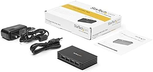 StarTech.com 7 Port USB 2.0 Hub – Portable and Compact – Bus Powered USB 2.0 Extender – USB Multiport Expander, TAA (ST7202USB)