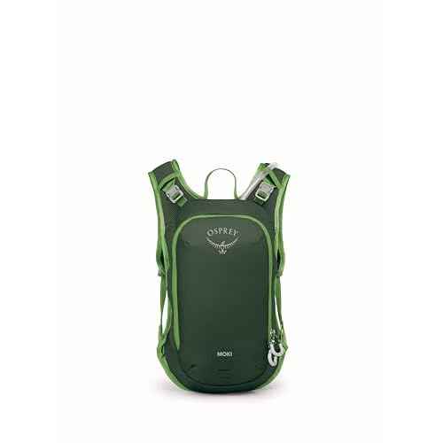Osprey Moki 3L Kids' Biking Backpack with Hydraulics Reservoir, Green Canopy