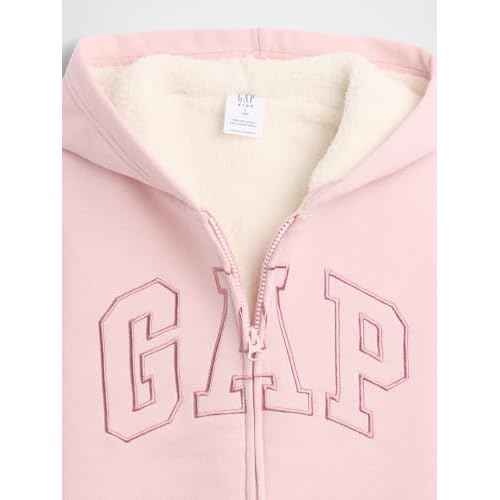 GAP Girls' Logo Sherpa Heritage Full Zip