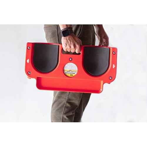 MaxWorks MaxxHaul 80748 Rolling Knee Creeper/Pads ABS High-Impact Frame, 5 Swivel Castors, Tool Tray Holder, multi-color, Small