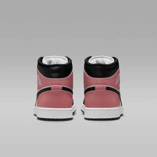 AIR JORDAN 1 MID "WHITE/BLACK-RUST PINK"