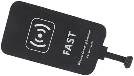Eujgoov 10W Fast Qi Wireless Charging Receiver Ultra Thin Type C Adapter Chip for Android Cell Phones USB C Wireless Charger Receiver