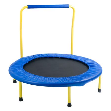 3FT Trampoline for Kids, 36" Trampolines Indoor/Outdoor Trampoline for Toddlers, Foldable Mini Baby Trampoline with Foam Handle, Recreational Trampoline Birthday Gift for 3+ Years Kids