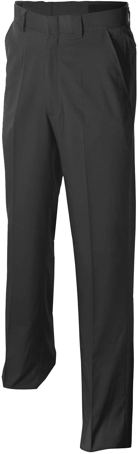 Smitty | BBS-356 | Premium 4-Way Stretch Flat Front Bast Pants w/Expander Waistband Slash Pockets | Charcoal Grey Official's Pant (34)