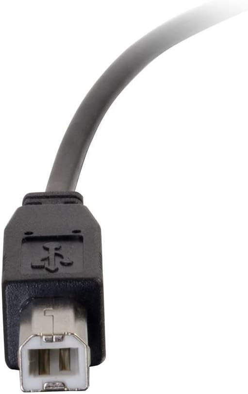C2G/Cables To Go 28859 USB 2.0 USB-C to USB-B Cable Male/Male (6 Feet) Thunderbolt 3 Tablet Chromebook Pixel Samsung Galaxy TabPro S LG G6 Macbook