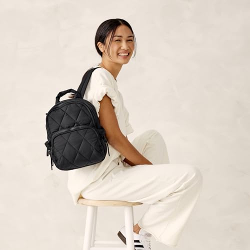Vera Bradley Women's Featherweight Small Banbury Backpack, Moonless Night, One Size