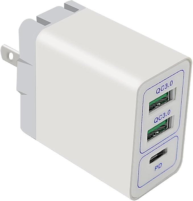 Boosting 3-Port PD3.0 + USB QC3.0 Fast Charging Station with Foldable Plug USB Power Adapter Compatible with T-Mobile Samsung Galaxy S9 SM-G960U