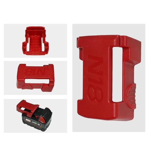 11pcs Tool Holders and 11pcs Battery Holder Compatible with Milwaukee M18 18V Wall Mount Hanger Battery Drill Tool with Screws