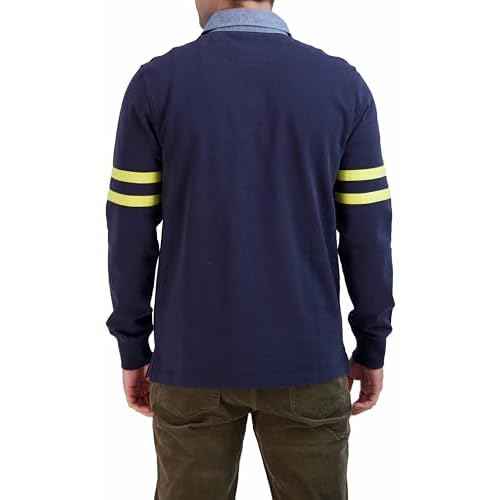 Brooks Brothers Men's Long Sleeve Emblem Rugby Shirt