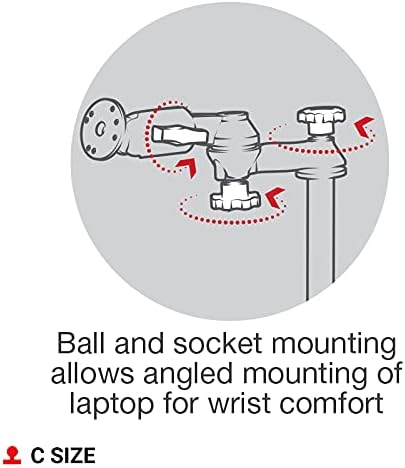 RAM MOUNTS No-Drill Laptop Mount for '15-26 Ford F-150, '17-26 F-250-F-550 + More Compatible with 10" to 16" Wide Laptops RAM-VB-195-SW1