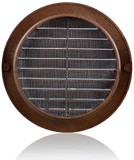VENTS-US - 4" Brown Round Plastic Vent Cover - Compatible with 4 Inch Diameter