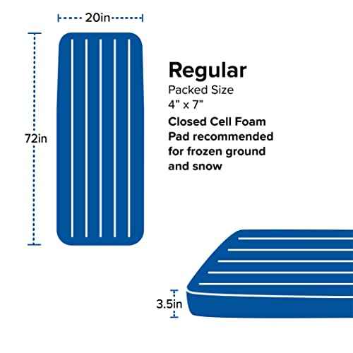 Big Agnes Divide - Lightweight, Compact, Air Chamber Sleeping Pad, Regular, Warm Olive