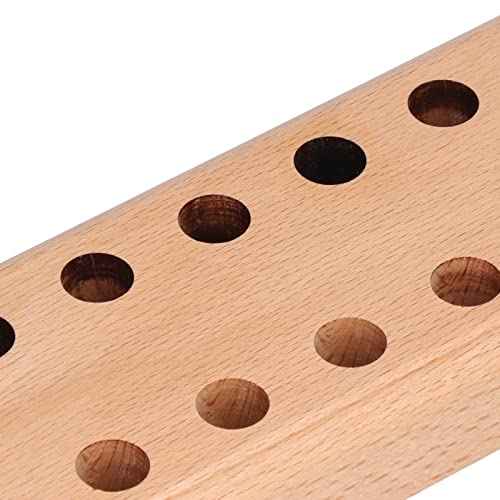 Plier Organizer Pine Wood Display Stand Base Wooden Cutter Holder Rack 16 Holes for Storage