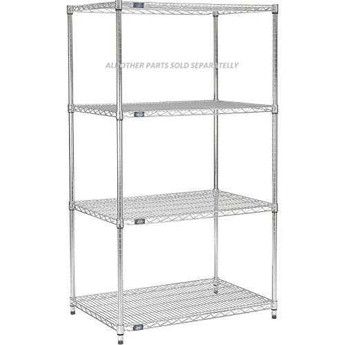 Nexel Additional Wire Shelf for Wire Shelving Units, 600-800 lb Capacity, 21"W x 30"L, Chrome Finish