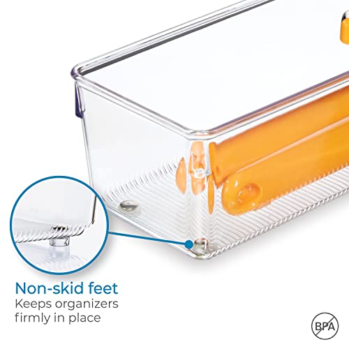 iDesign - 52930 EMW6134167, Medium, Clear - size: 4 x 12 x 3, style: Pack of 1