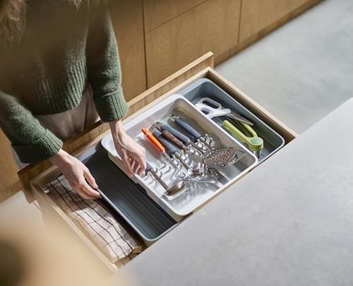 Joseph Joseph DrawerStore Expanding Utensil and Gadget Organizer, Expandable Tray for Kitchen Drawer, Recycled Plastic - size: Expandable, style: Utensils Organizer