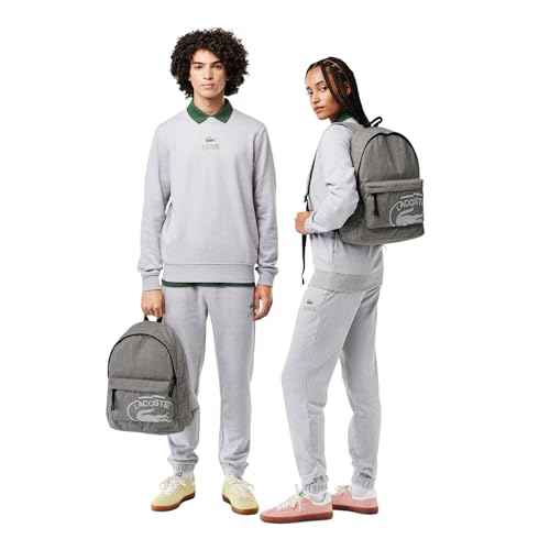 Lacoste Men's Neocroc Backpack, Grey Chine, One Size