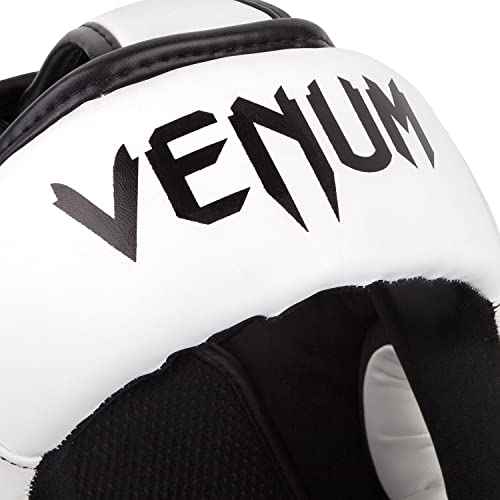 Venum Elite Headgear-White/Black - OneSize