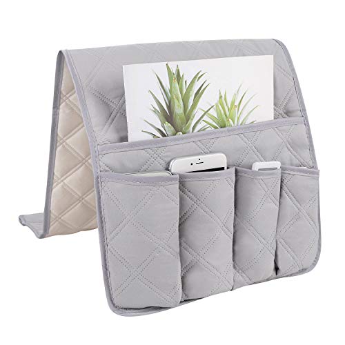 Sofa Armchair Caddy Non-slip Remote Control Holder 5 Pockets Sofa Armrest Organizer Caddy Storage for Recliner Couch Magazine Holder Armrest Side Pocket Storage for Magazine Tablet Glasses Phone