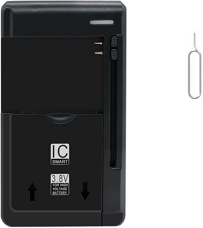 Universal Travel Home External Multi Function Wall Removeable Battery Charger Extra 5.2V USB Output Port SIM Card Ejection Pin Compatible with LG K8+ X210ULM U.S. Cellular