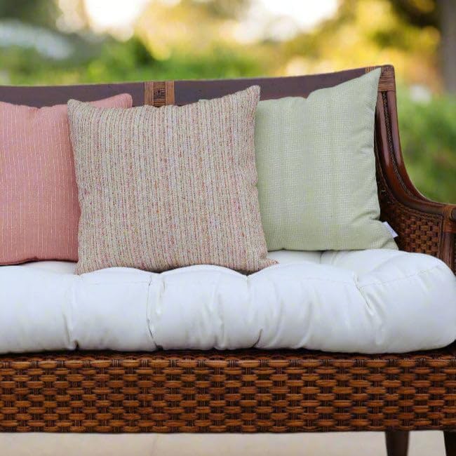 RSH DECOR: Sunbrella Play Square Throw Pillows Set of 2 | 17" x 17" | Water and Fade-Resistant Performance Fabric | Outdoor Pillow Covers with Down-Alternative Inserts | Play Jungle