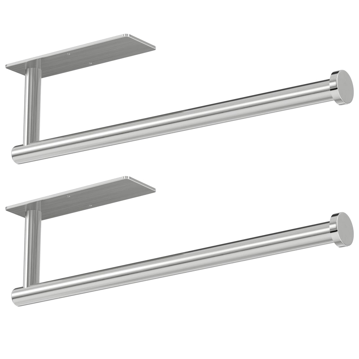 Paper Towel Holder,Self-Adhesive or Drilling, Matte Black, 1 Pack
