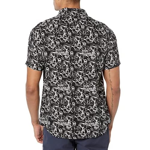 Karl Lagerfeld Paris Men's Flowy Everyday Sportswear Shirt