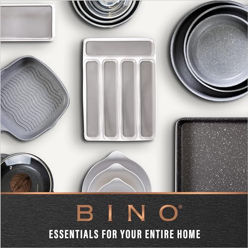 BINO | Plastic Organizer Bins, X-Large - 4 Pack | The SOHO Collection | Multi-Use Organizer Bins | Pantry & Freezer Bin | Plastic Storage Containers | Bin for Home & Kitchen Org - size: X-Large