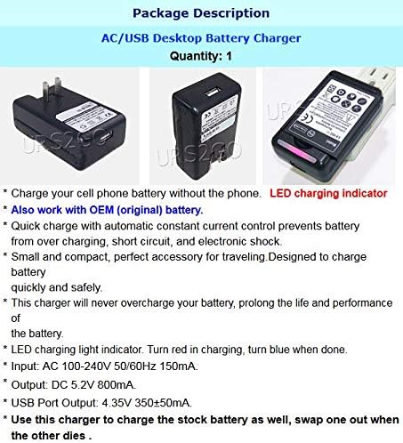 Hot!Special External Travel Dock Home Wall Home USB/AC Battery Charger Compatible with Samsung Galaxy J3 Luna Pro S327VL Straight Talk/TracFone/Net10 Phone