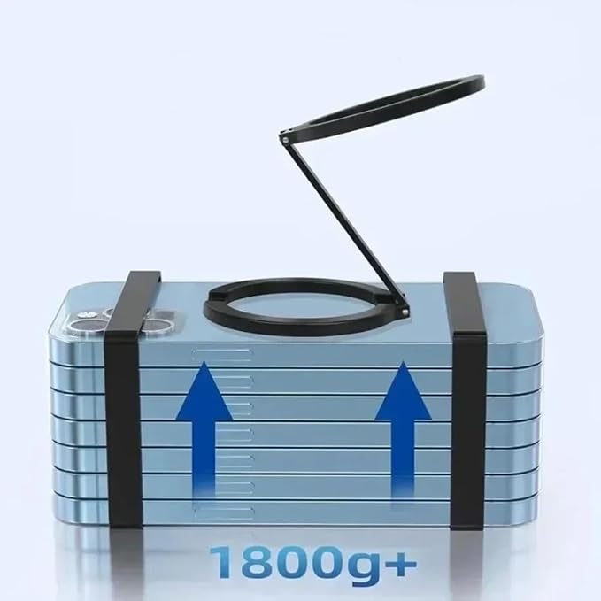 for Magnetic Metal 1Pcs Strong Suction Rotating Double and Sided Sdsorption Alloy Portable Universal Desktop Creative (Silver)