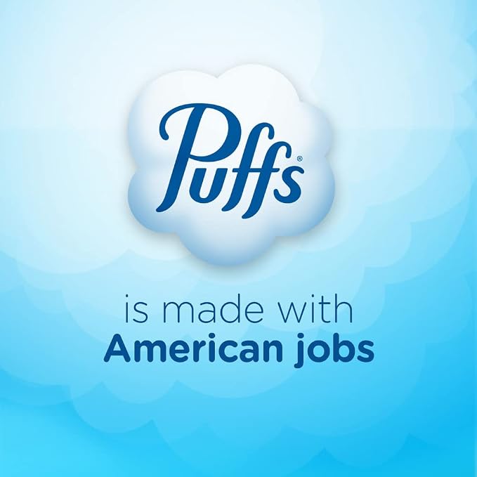 Puffs Facial Tissues Plus Lotion 24 Family Rectangle Boxes 124 Facial Tissues per Box Allergies and Colds (Packaging May Vary)