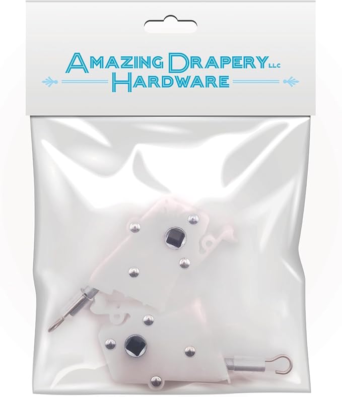 Amazing Drapery Hardware High Profile Wand Tilt Control 2ct - 1/4” Square Hole Heavy Duty Metal Mechanism for 2" Horizontal Blinds