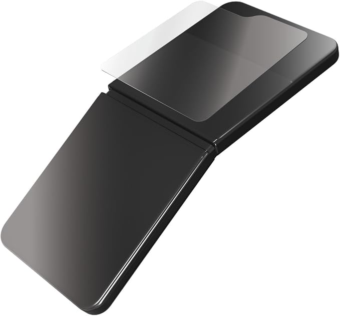 ZAGG Glass Elite Samsung Galaxy Z Flip7 FE/ Flip6 Screen Protector (Front Screen Only) - Advanced Impact & Scratch Protection 5X Stronger with ClearPrint Technology Easy Install