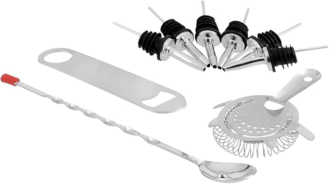 Vinod Stainless Steel Cocktail Set, 17-Piece Bar Accessories, for Parties