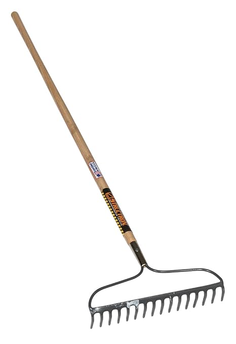 Seymour BR-35 60-Inch Handle 16 Tine forged Bow Rake