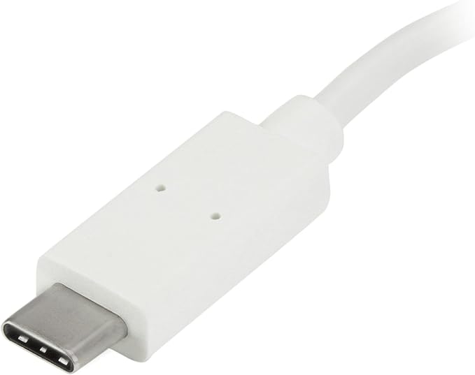 StarTech.com 4-Port USB 3.0 Hub - Powered USB 3.0 Hub - USB-C to 1x USB-C and 3X USB-A Adapter - USB 3.0 (5Gbps) - USB-C Port Expander - White, TAA (HB30C3A1CFB)