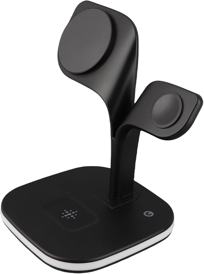 Socobeta 5 in 1 Wireless Charging Station Wireless Charger Stand Magnetic Fast Charger with Dimmable LED Light for