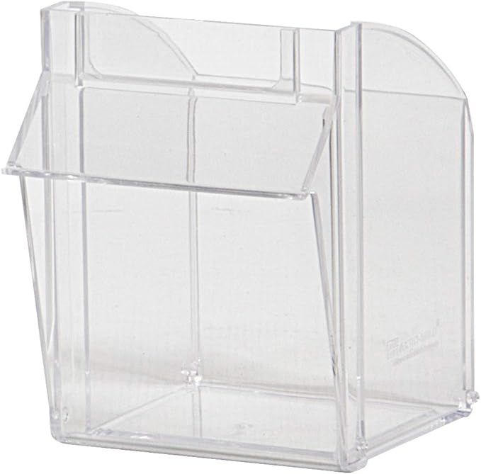 Akro-Mils TiltView Plastic Storage Cabinet with 5 Tilt Out Bins, Horizontal Plastic Parts Organizer, Teacher Toolbox, and Office Supply Organizer, 23-5/8" W x 6-1/2" H x 5-5/8" D, Stone